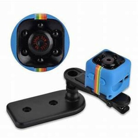 Mini Camera Spion iUni SQ11, Full HD 1080p, Audio Video, Night Vision, TV-Out, Blue